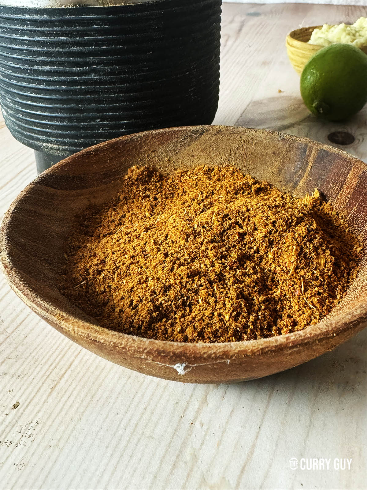 Dhansak masala in a bowl.
