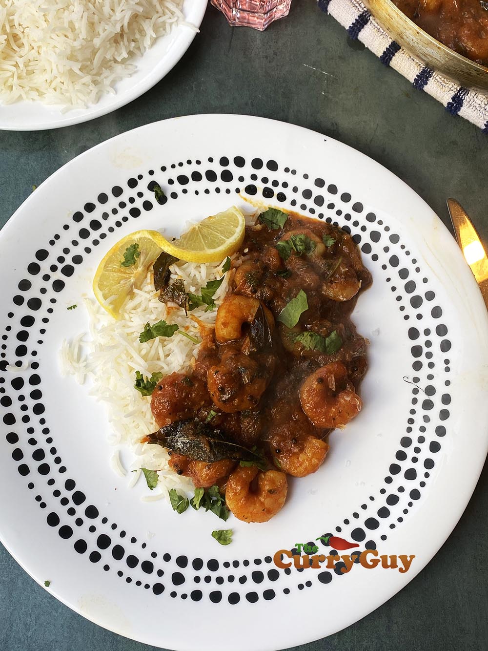 serving up prawn pathia